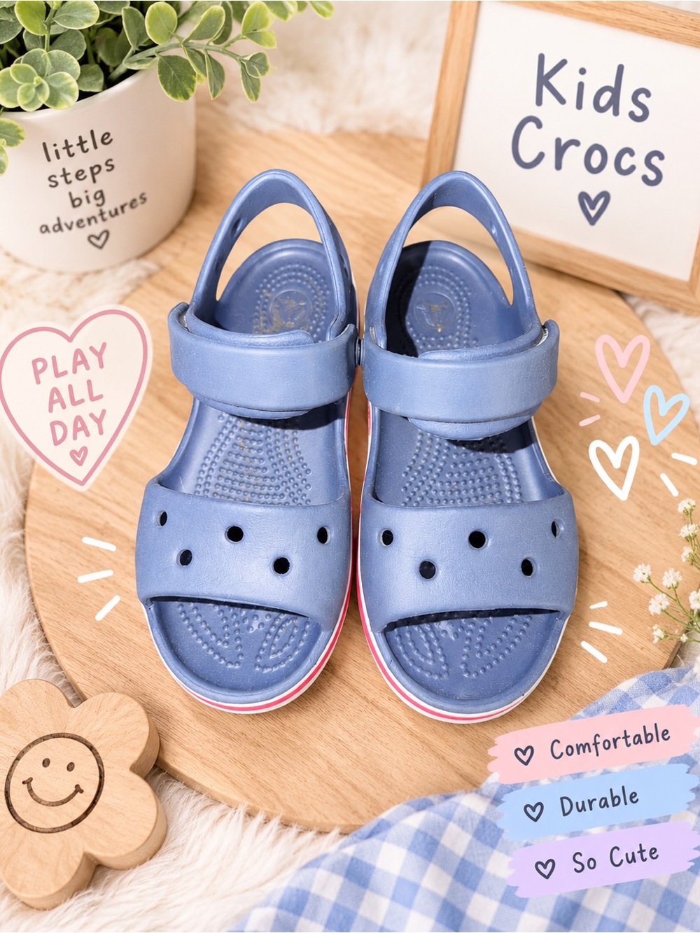 Crocs Kids Navy Blue Sandals